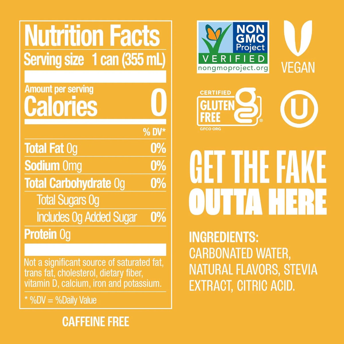 Zevia Zero Sugar Soda, Cream Soda, 12 oz Cans (24-Pack) – Naturally Sweetened, Non-GMO Project Verified, Gluten-Free, Vegan
