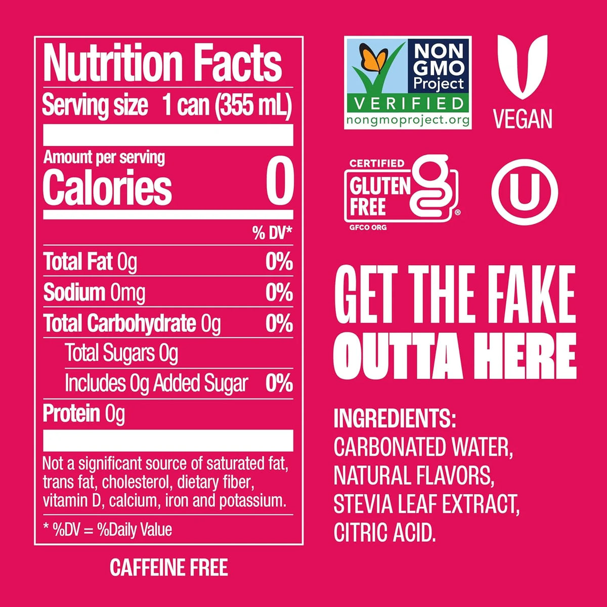 Zevia Zero Sugar Soda, Cran-Raspberry, 12 oz Cans (24-Pack) – Naturally Sweetened, Non-GMO Project Verified, Gluten-Free, Vegan