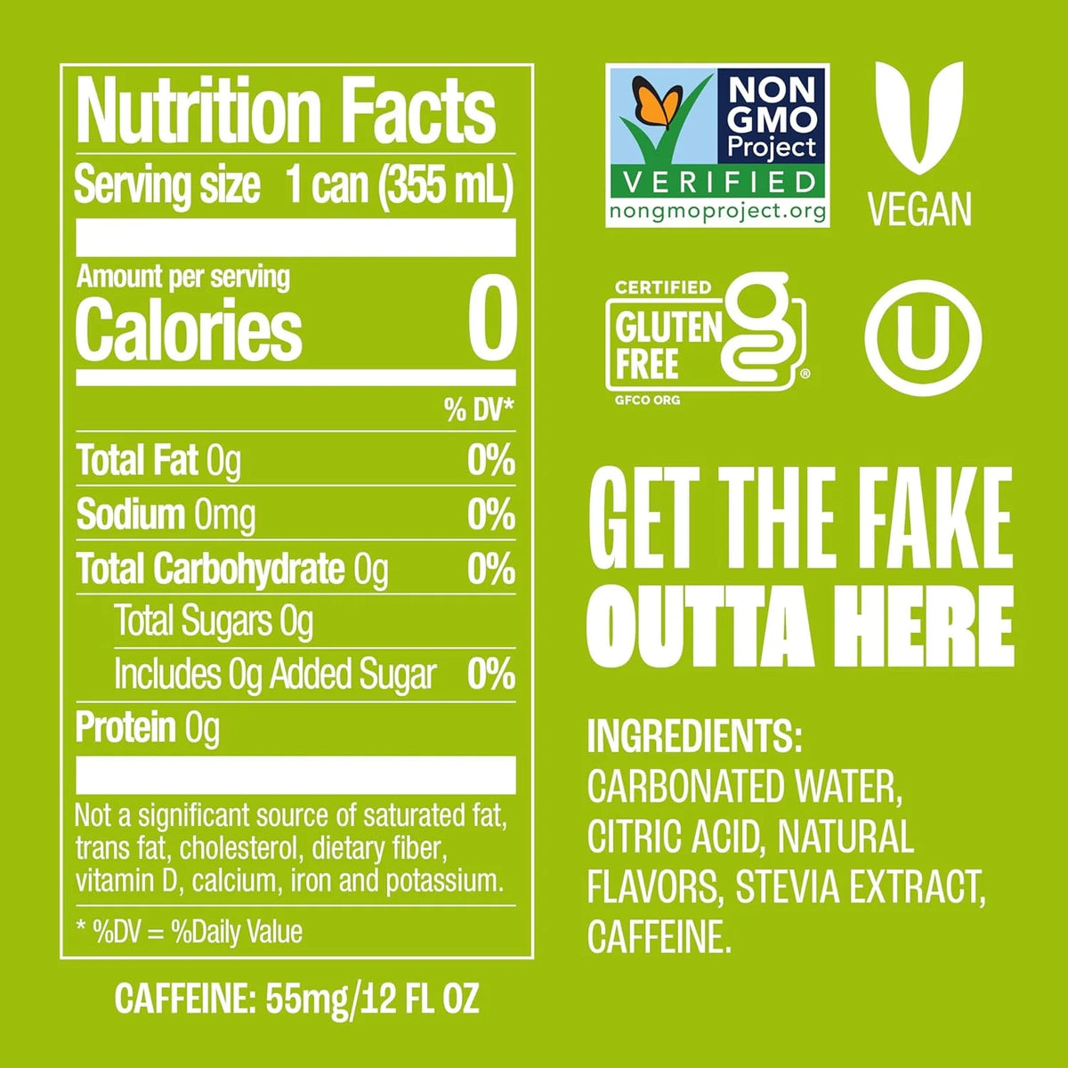 Zevia Zero Sugar Soda, Mountain Zevia, 12 oz Cans (24-Pack) – Naturally Sweetened, Non-GMO Project Verified, Gluten-Free, Vegan